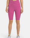 High Waist Biker Shorts with Pockets