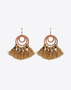 Tassel Detail Geometric Earrings