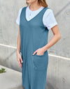 Double Take Full Size Sleeveless Straight Jumpsuit