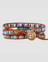 Triple-Layer Natural Stone Bracelet