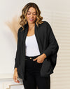 Open Front  Cardigan with Pockets