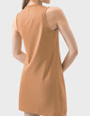 Round Neck Sleeveless Active Dress