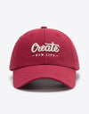CREATE NEW LIFE Adjustable Cotton Baseball Cap