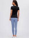 Round Neck Short Sleeve Active T-Shirt