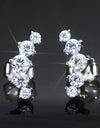 All You Need Moissanite Platinum-Plated Earrings