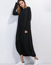 Full Size Round Neck Long Sleeve Sweatshirt Dress
