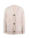 Button Down V-Neck Cardigan with Pockets
