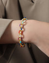 Titanium Steel Oil Drip Chain Bracelet
