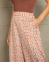 Polka Dot High Waist Wide Leg Pants with Pockets