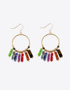 Multicolored Stone Dangle Earrings