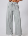 Drawstring Wide Leg Active Pants