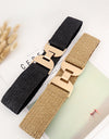 Alloy Buckle Elastic Belt