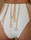 Fringe Chain Alloy Belt