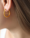 Titanium Steel Huggie Earrings