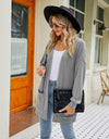 Long Sleeve Pocketed Cardigan