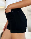 Judy Blue Full Size High Waist Tummy Control Cuffed Denim Shorts