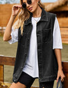 Button Down Denim Vest