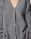 Button Up Dropped Shoulder Cardigan
