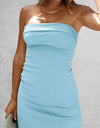 Slit Tube Midi Dress