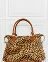 Animal Print Brushed Weekender Bag