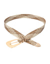 Irregular Buckle Braid Belt