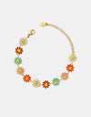 Titanium Steel Oil Drip Flower Bracelet
