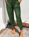 Double Take Leopard Print Joggers with Pockets