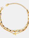 Titanium Steel Three-Layered Bracelet