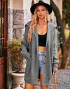 Dropped Shoulder Long Sleeve Cardigan