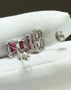 Shiny and Elegant 2 Carat Moissanite Stud Earrings