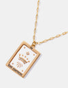 Tarot Card Pendant Copper Necklace