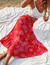 Printed Elastic Waist Skirt