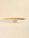 Rhinestone Decor PU Leather Belt