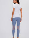 Round Neck Short Sleeve Active T-Shirt