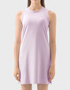 Round Neck Sleeveless Active Dress