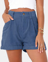 Full Size High Waist Shorts with Pockets