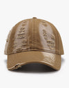 Distressed Adjustable Cotton Baseball Cap