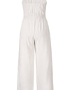 Tied Cutout Tube Wide Leg Jumpsuit