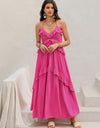 Ruffled Halter Neck Maxi Dress