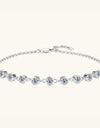 Inlaid Moissanite 925 Sterling Silver Bracelet