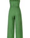 Tied Cutout Tube Wide Leg Jumpsuit
