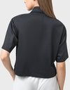 Half Button Short Sleeve Active T-Shirt