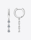 Moissanite Decor 925 Sterling Silver Earrings