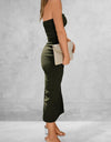Slit Tube Midi Dress