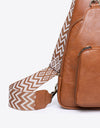 Adored Take A Trip PU Leather Sling Bag