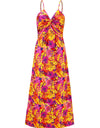 Twisted Printed V-Neck Cami Dress