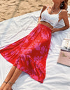 Printed Elastic Waist Skirt