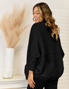 Open Front  Cardigan with Pockets