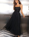 Lace-Up Backless Mesh Dress