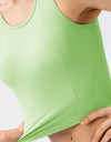 Round Neck Wide Strap Active Tank